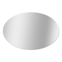 Miroir bord polis ovale 60x40cm